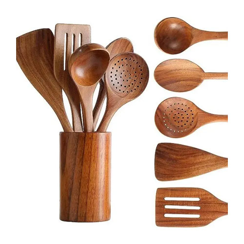 Wooden Kitchen Utensil Set