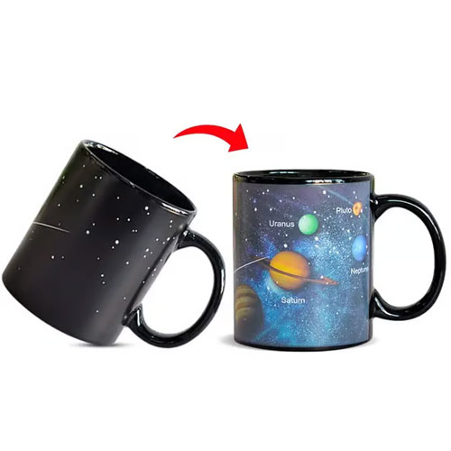 Heat Reactive Planet Mug