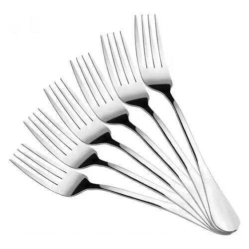 Stainless steel fork set