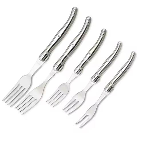 Disposable stainless steel fruit fork