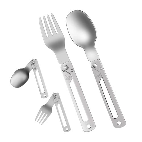 Foldable fork spoon